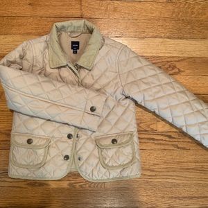 Baby Gap Quilted Tan Barn Jacket 5T
